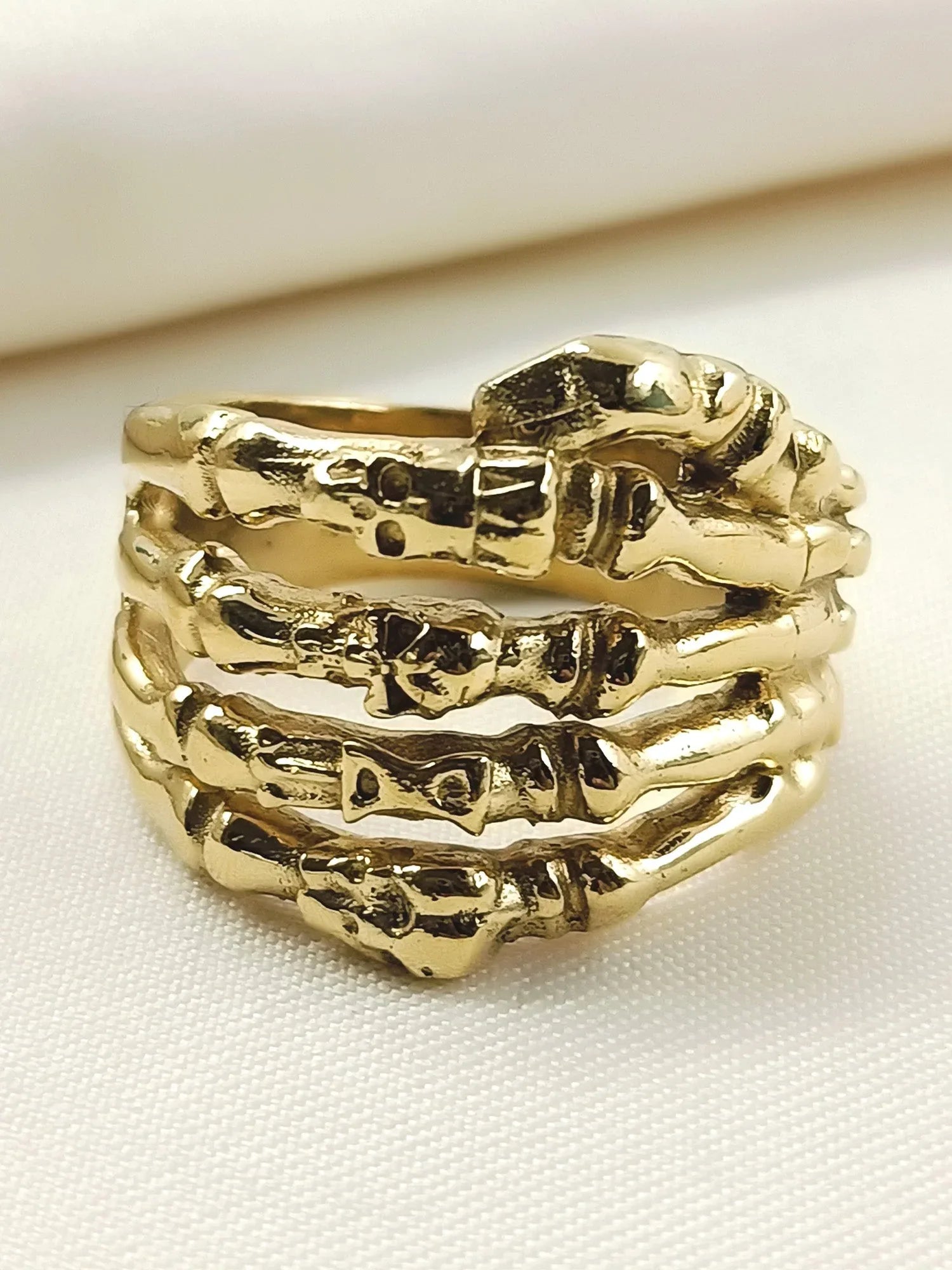 Zaida Golden Western Finger Ring