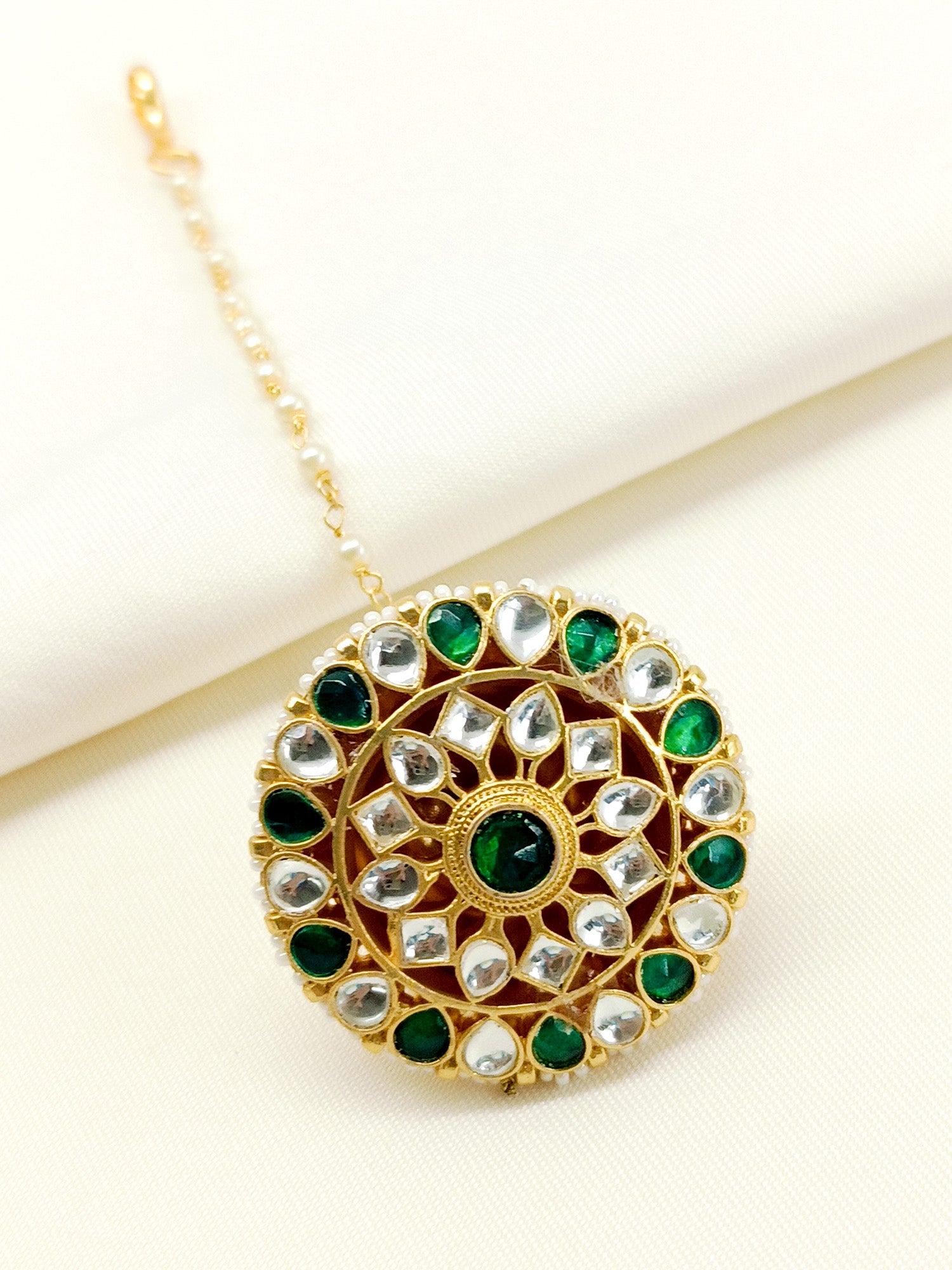 Saumya Green Kundan Borla