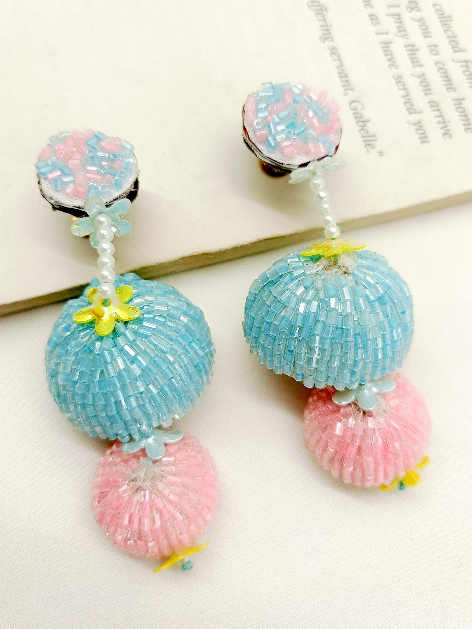 Sofina Multi Colour Handmade Earrings - qivii
