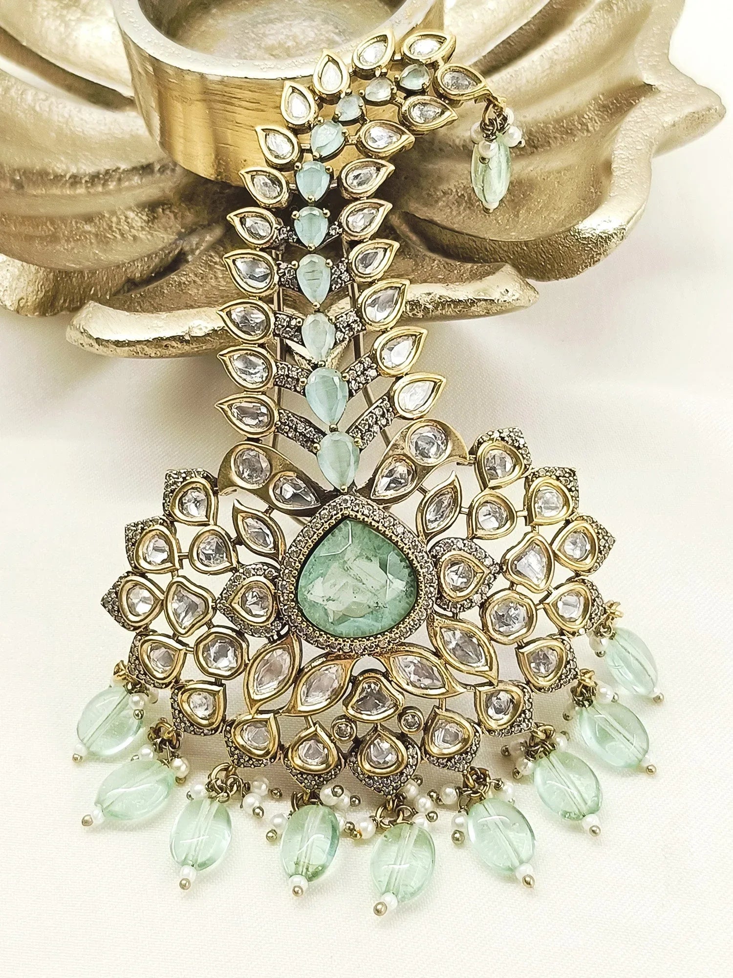 Sinha Mint Green Dulha Kalgi