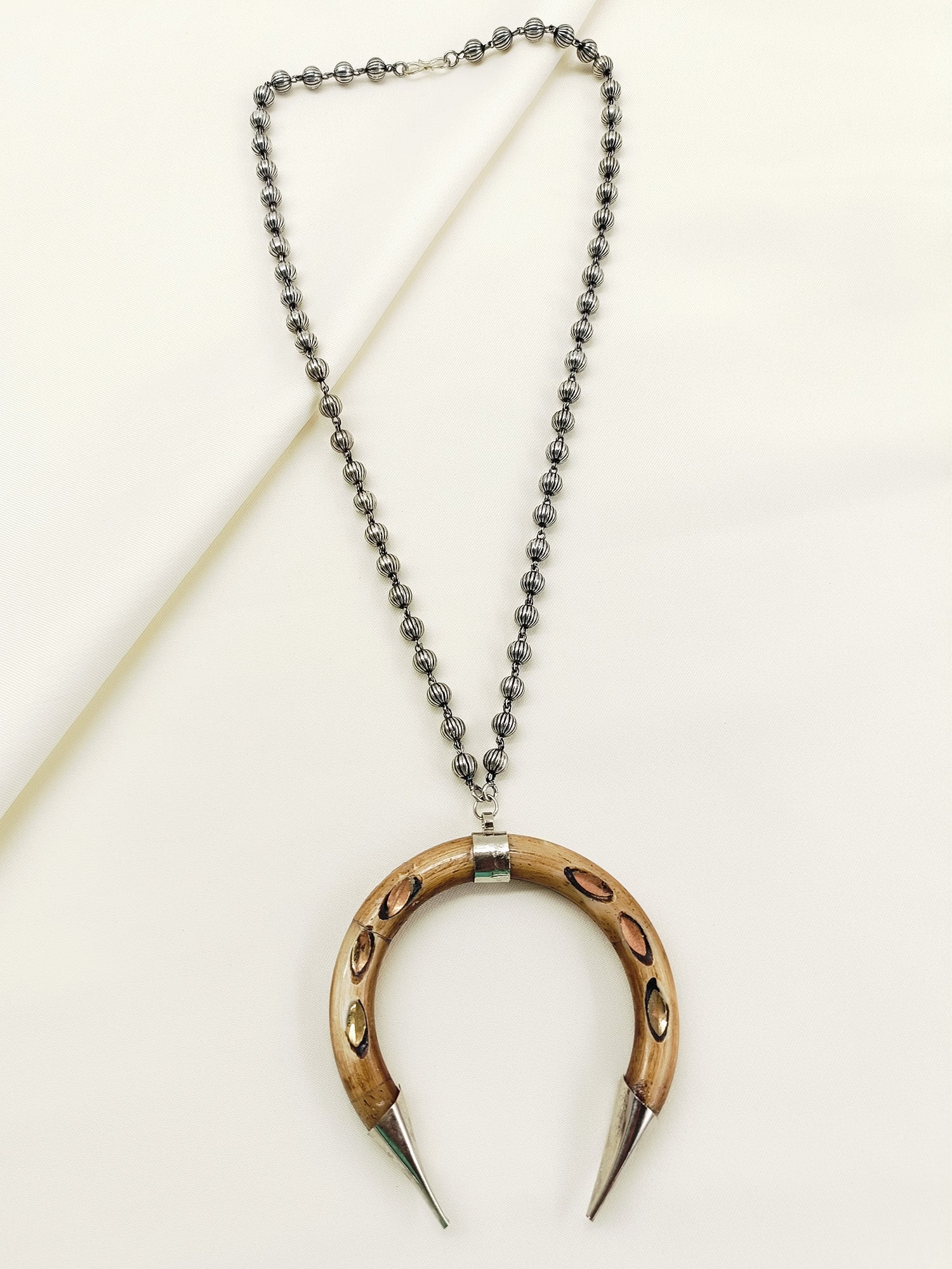 Pooja Brown Bone Neckpiece