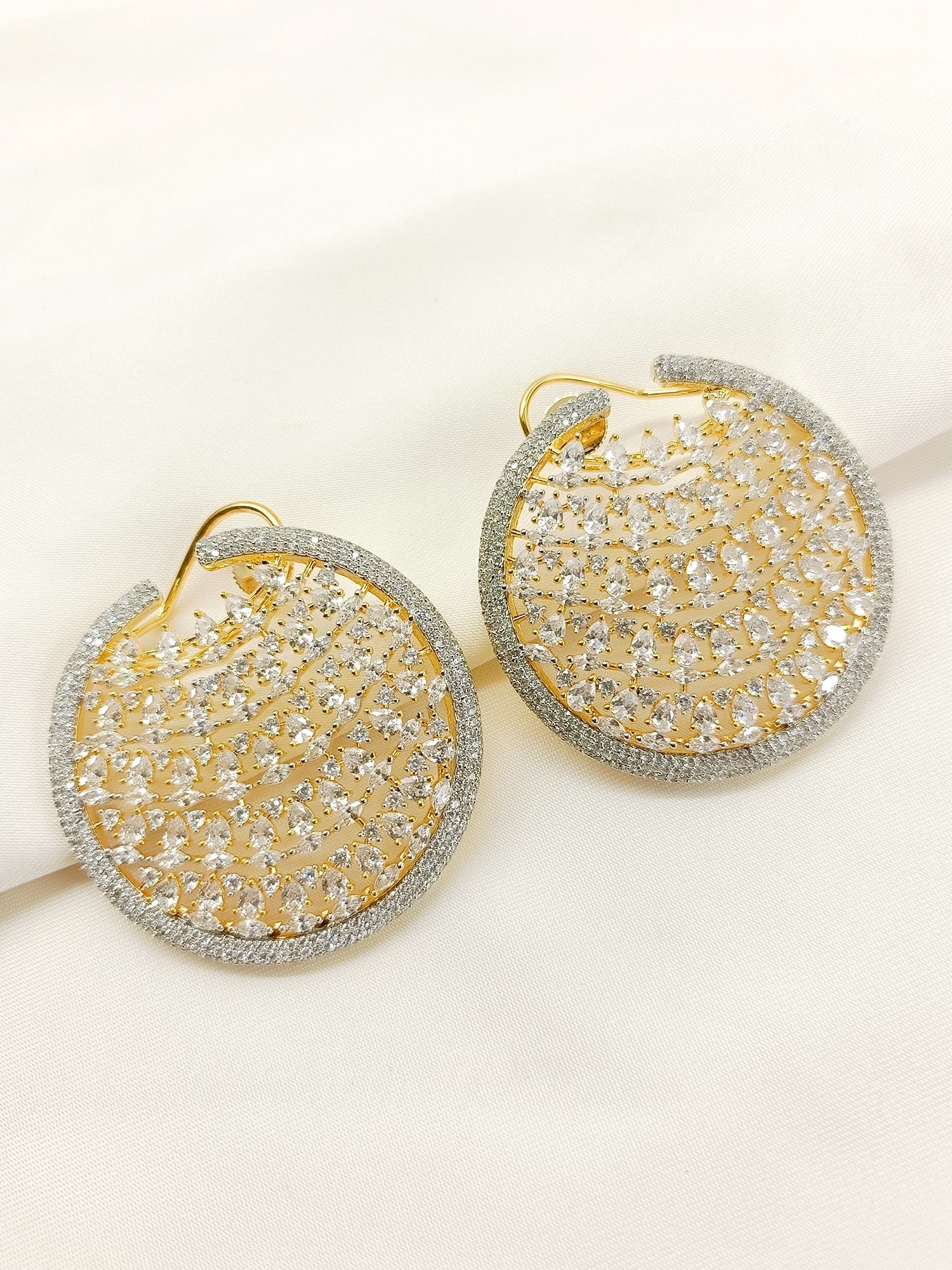 Dhanvi White American Diamond Tops