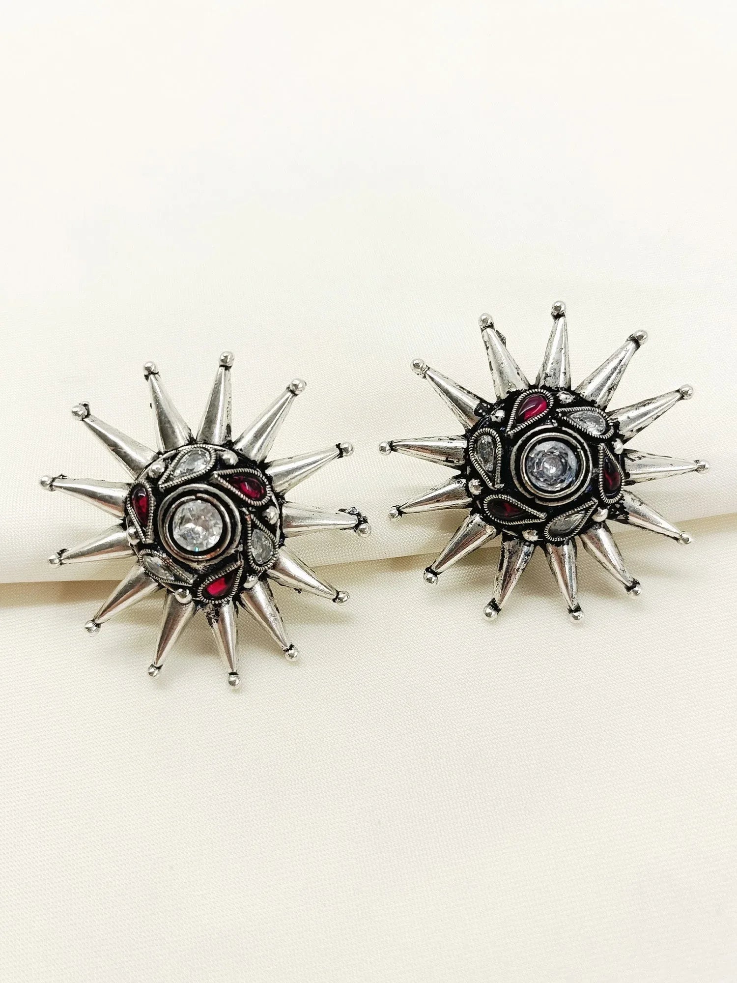 Ujjvala Ruby Oxidized Tops