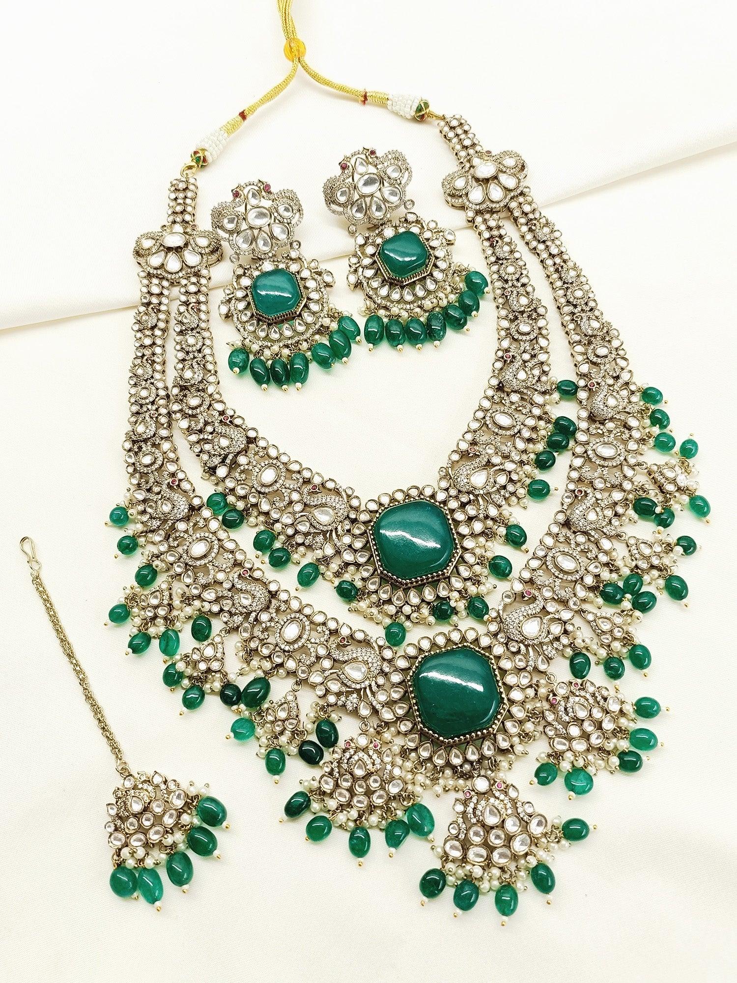 Loveina Green Victorian Bridal Set