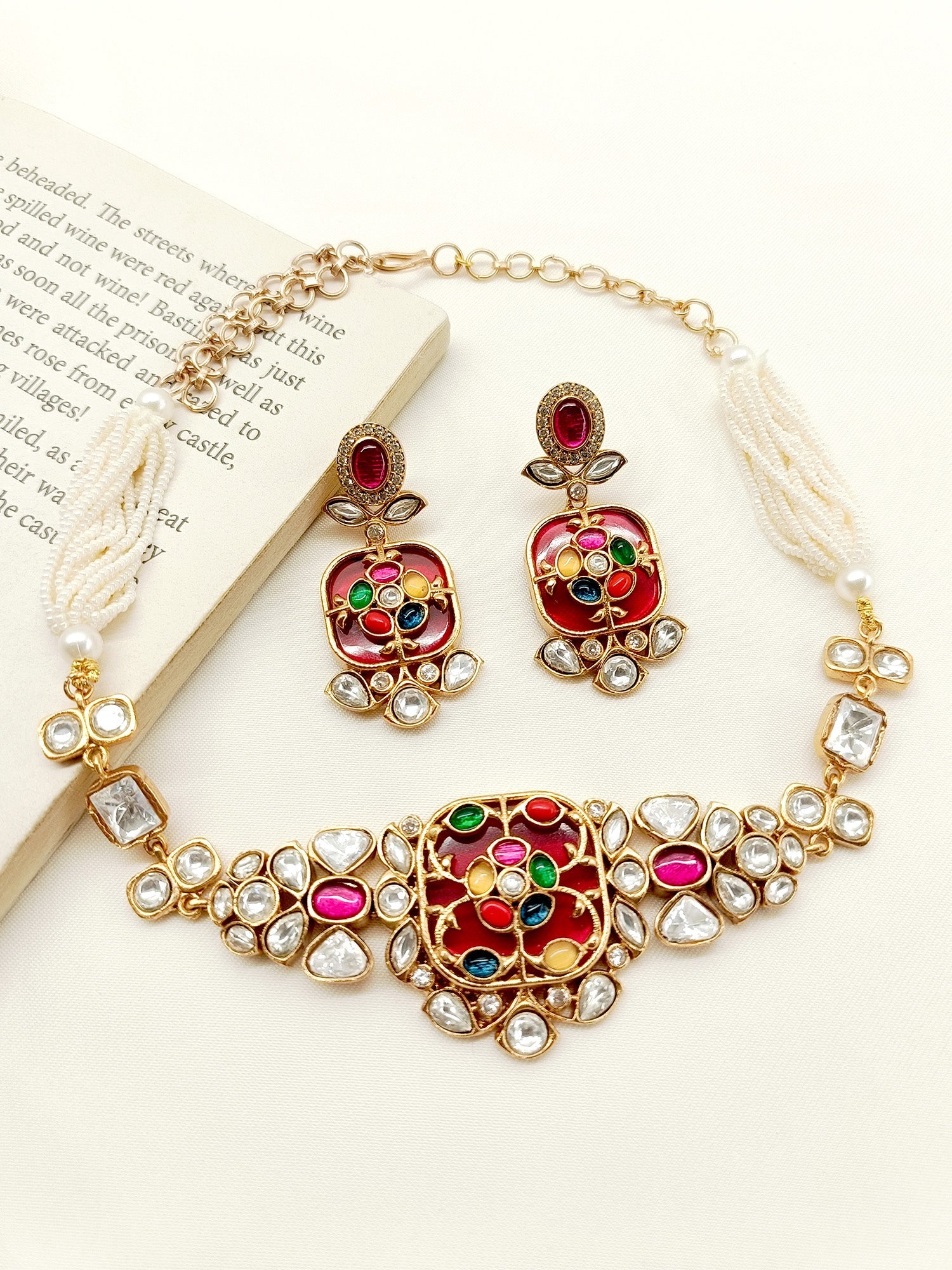 Sanjeevani R & G Boutique Choker Set - qivii