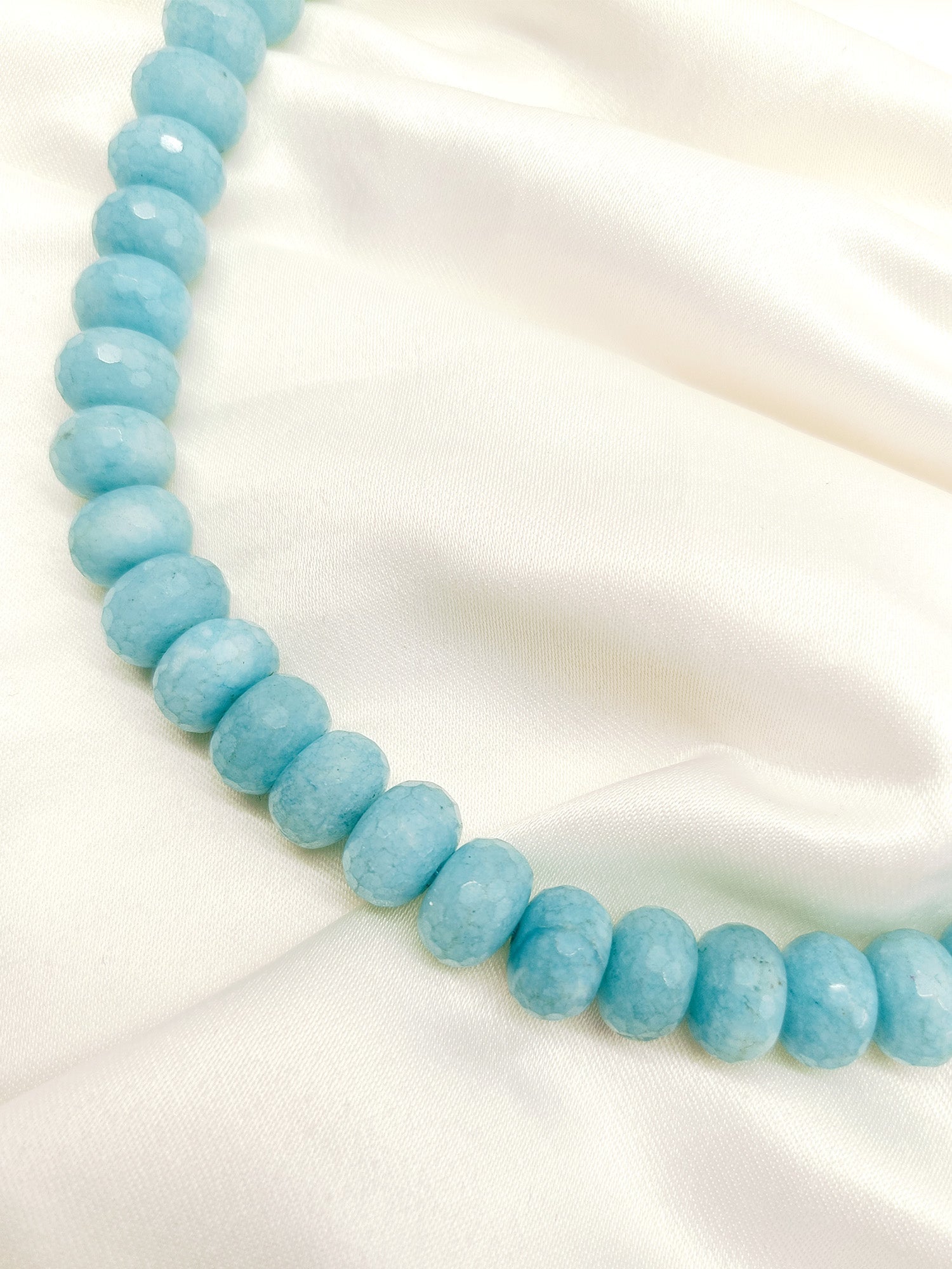 Ashira Sky Blue Beads Neckpiece - qivii