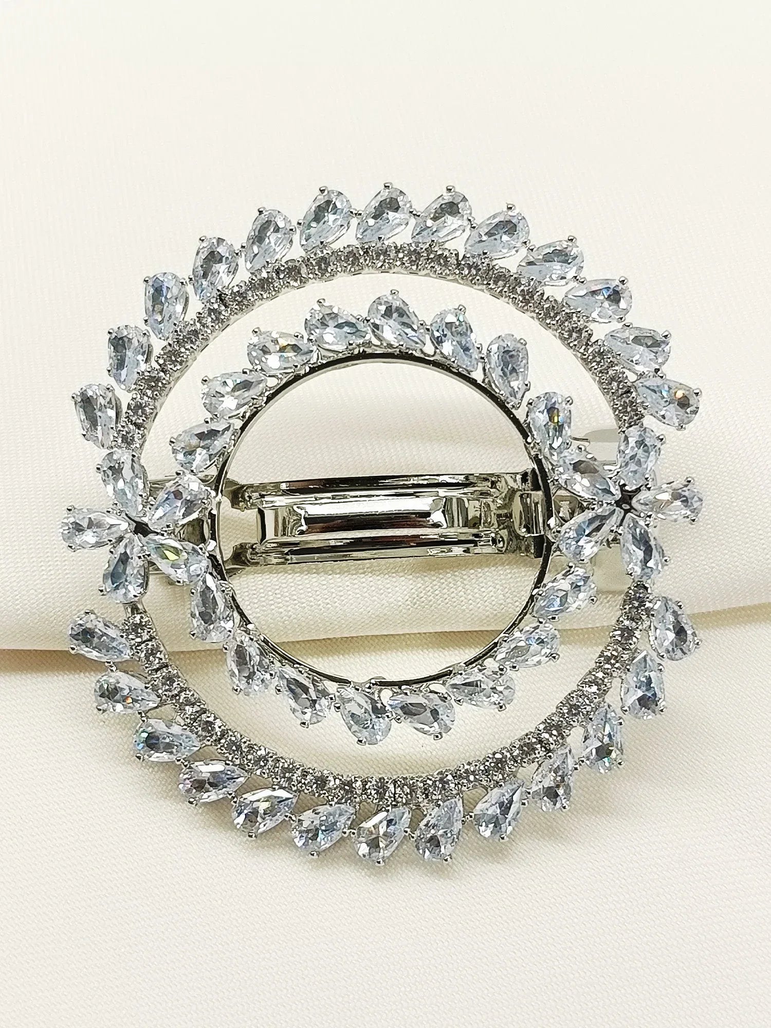 Juniper Silver Hair Clip