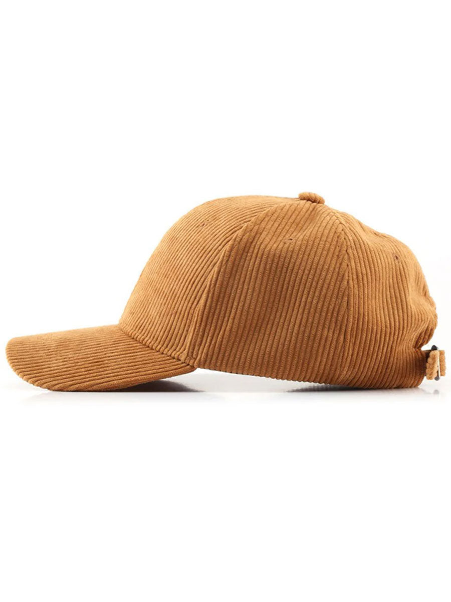 Casual Retro Corduroy Sports Warm Baseball Cap - By Qivii