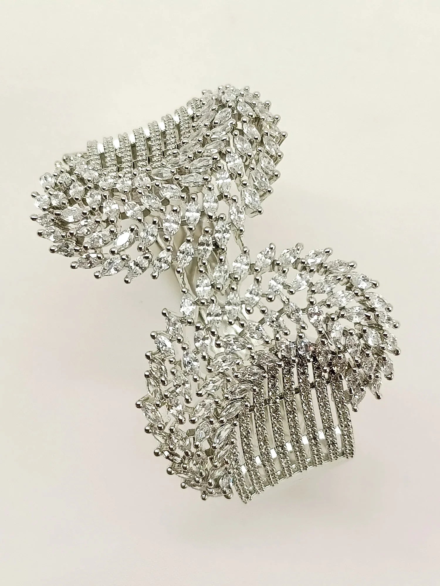 Trisa White American Diamond Bracelet