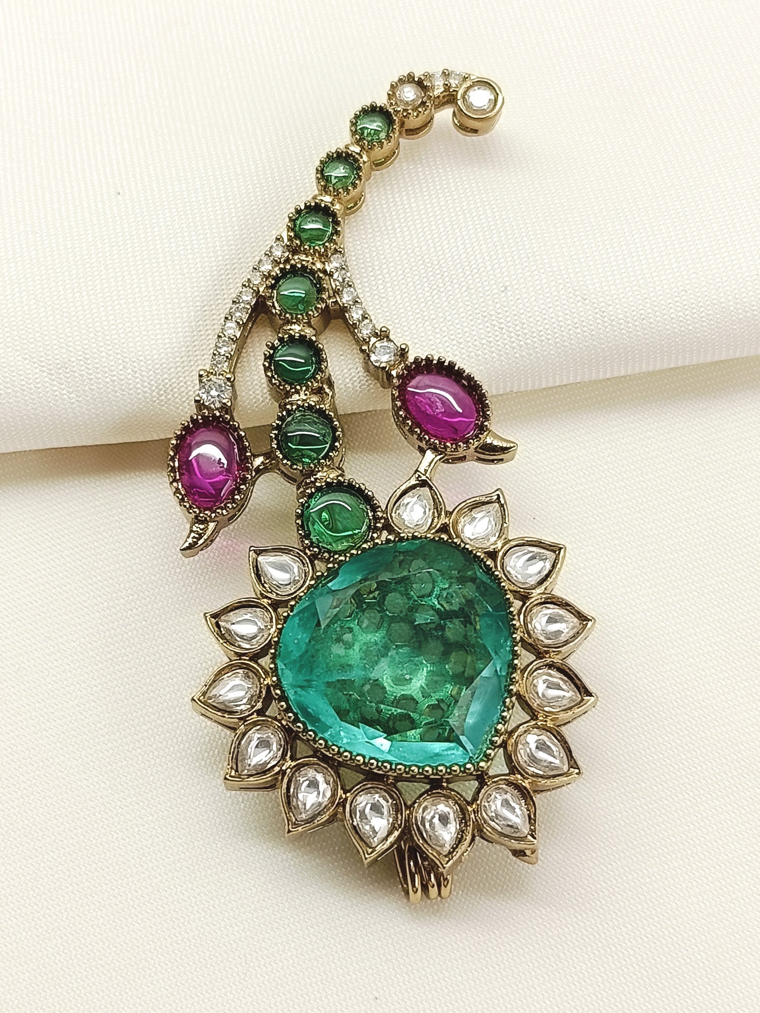 Umang Green Men's Brooch