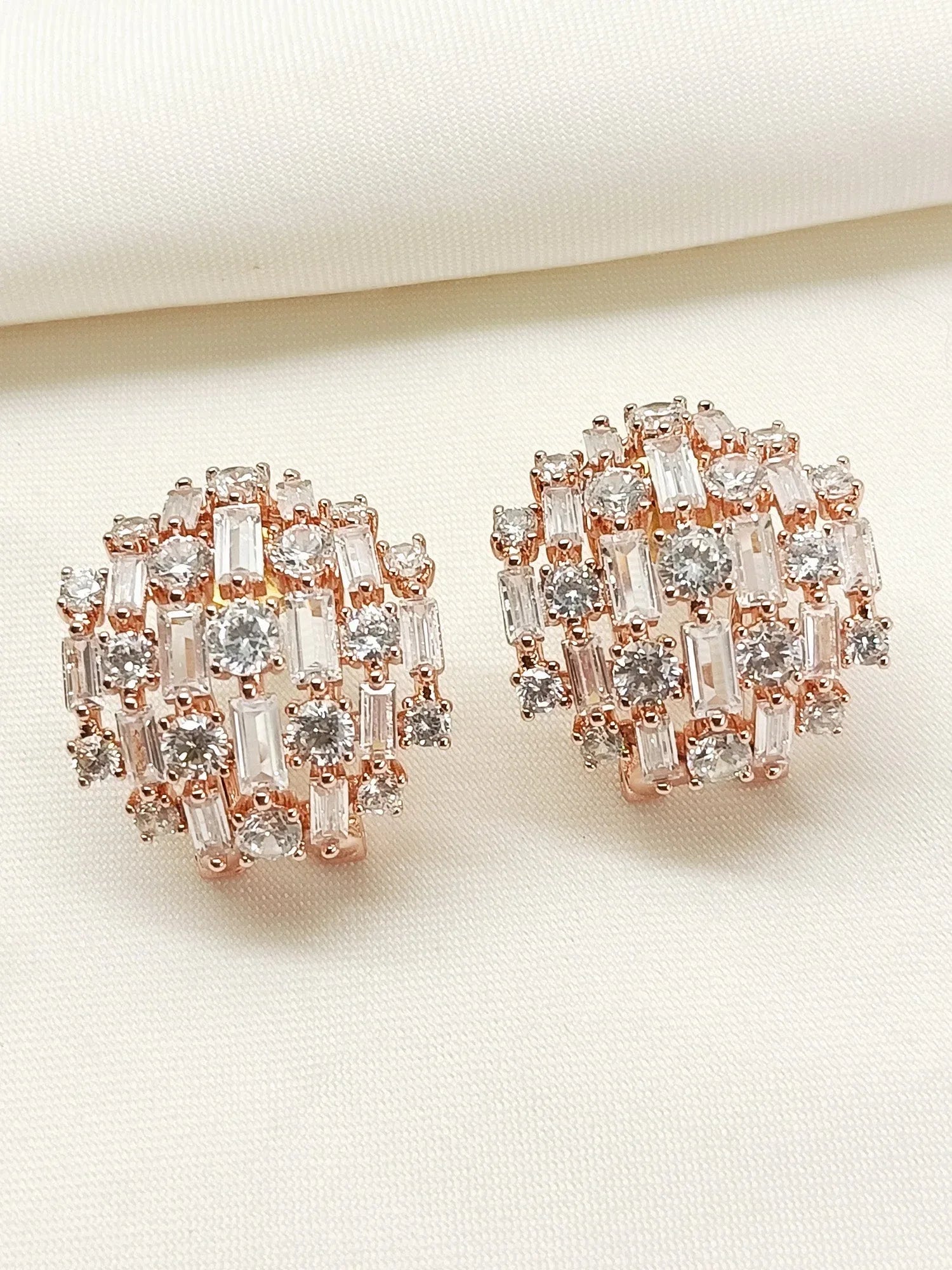 Love White American Diamond Tops