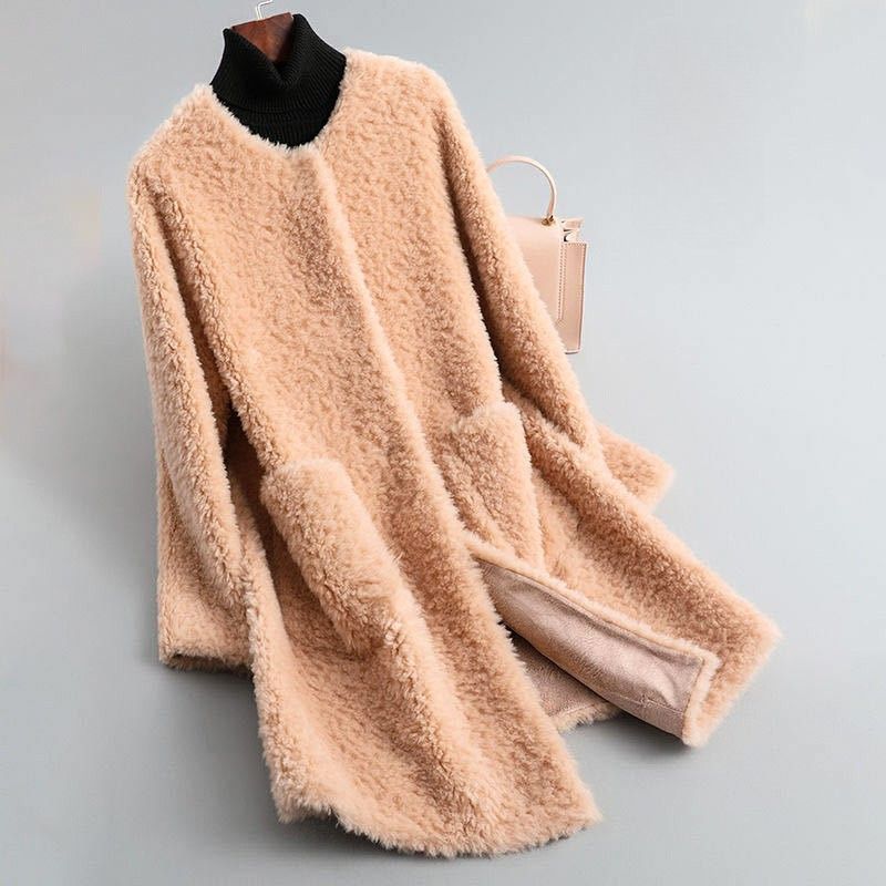 Olivia Couture Shearling Coat - By Qivii