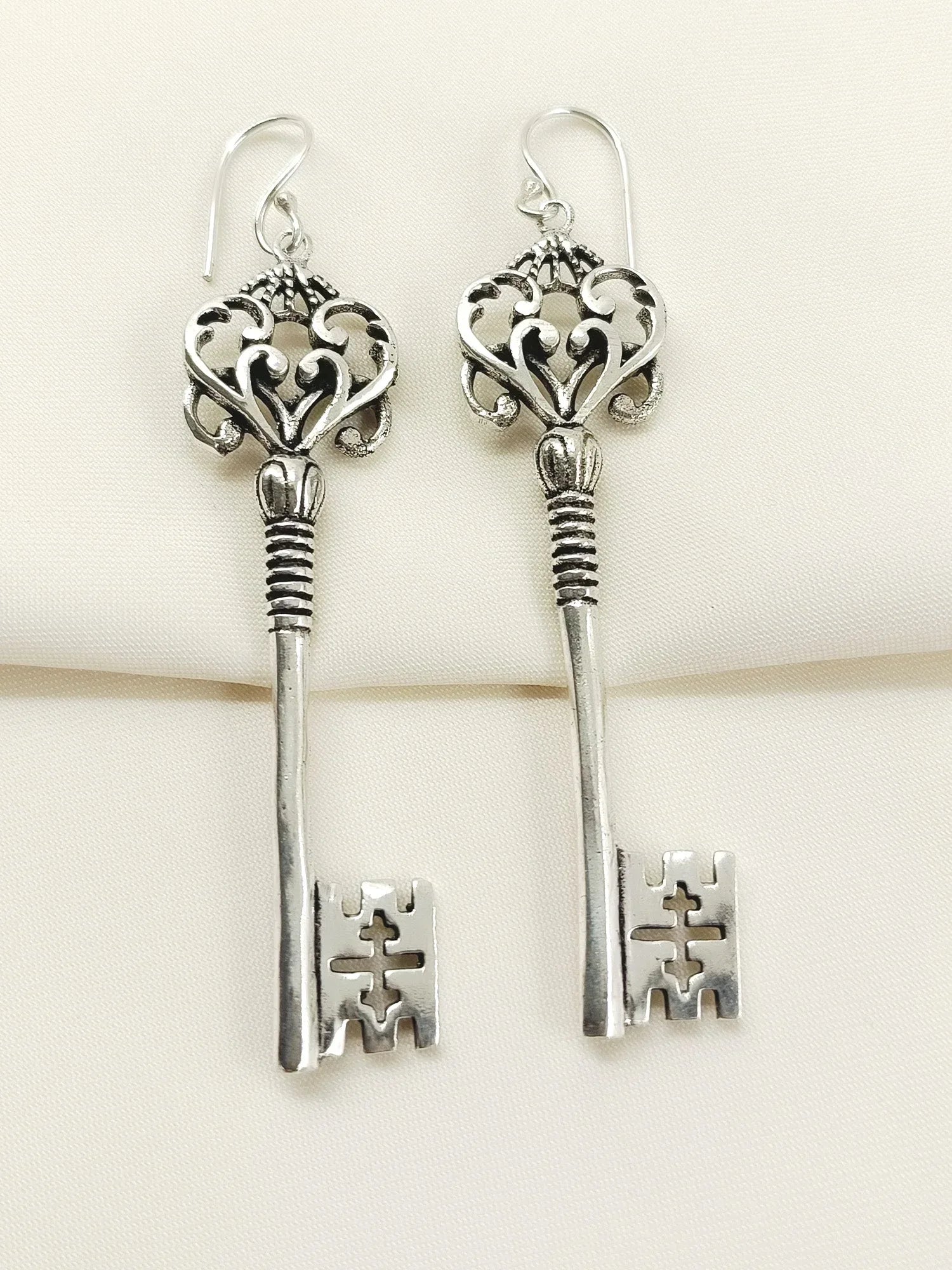 Jivanta Silver Western Earrings