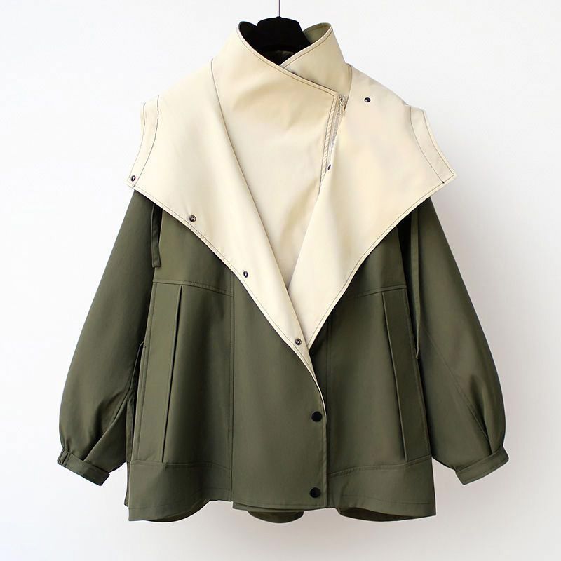Amelia Asymmetrical Two-Tone Jacket - By Qivii