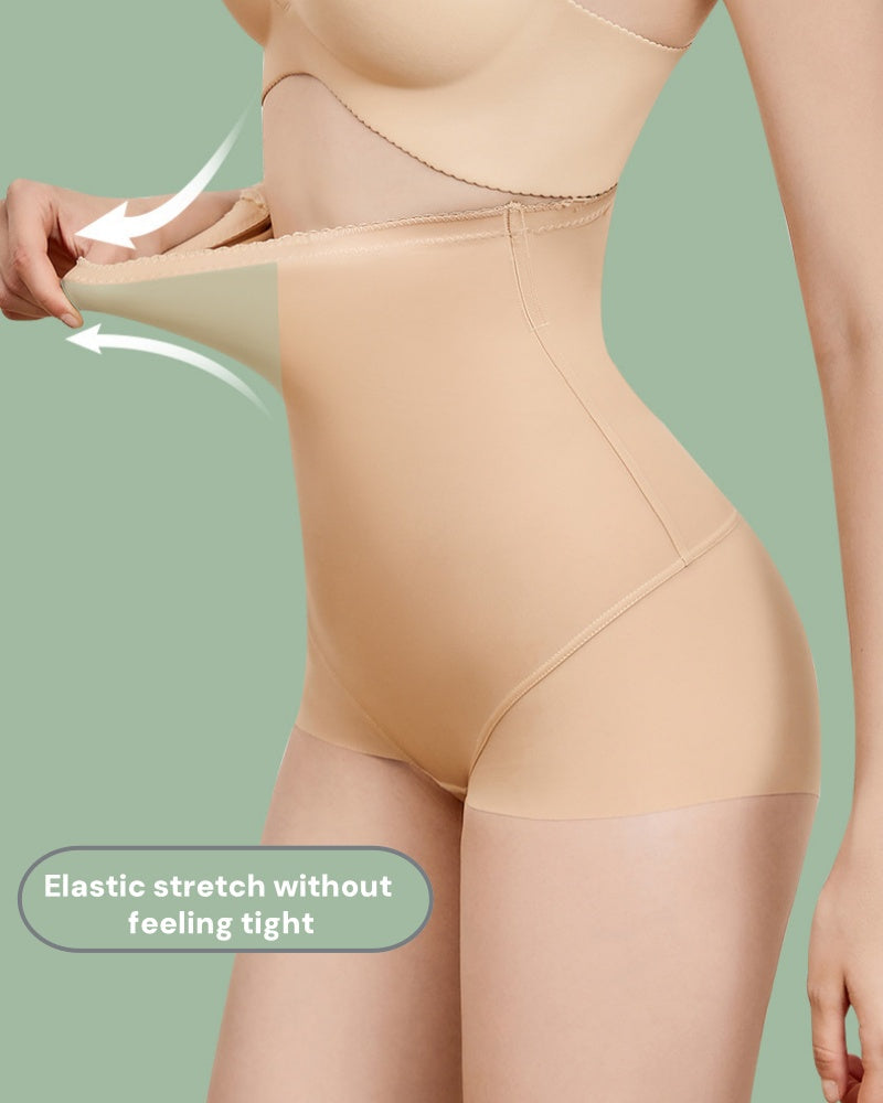 High Waist Thin Plus Size Seamless Tummy Control Shaping Panties - By Qivii
