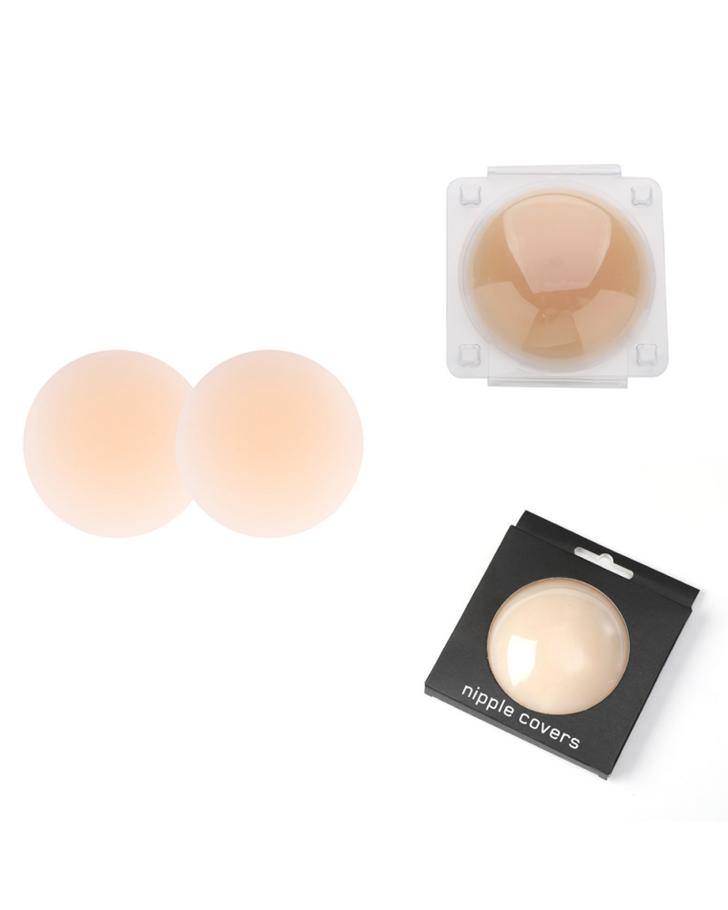 Glue Free Self Adhesive Solid Invisible Seamless Nipple Covers