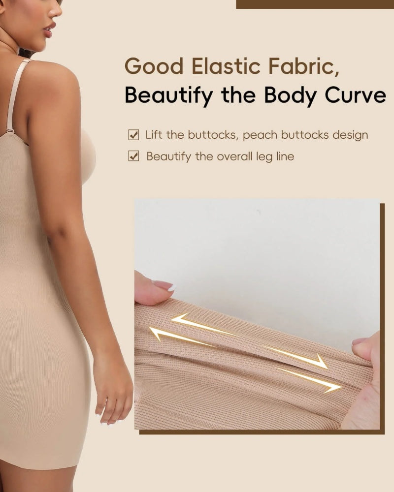 Suspenders Seamless Tummy Control Shapewear Mini Dress