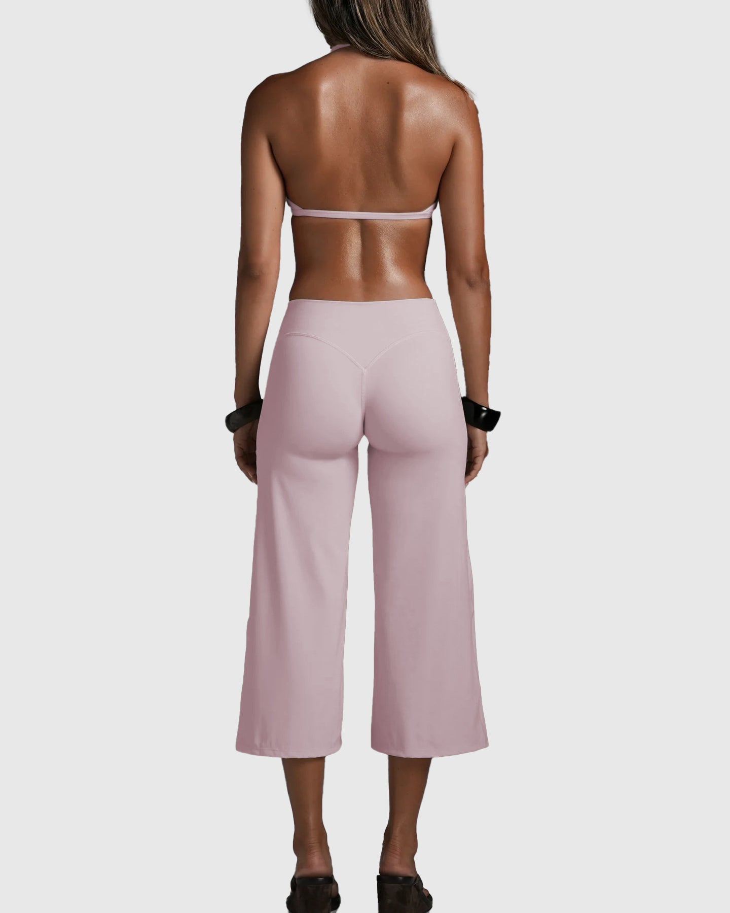 Cpari Wide-Leg Pants Yoga Sportswear Set - By Qivii