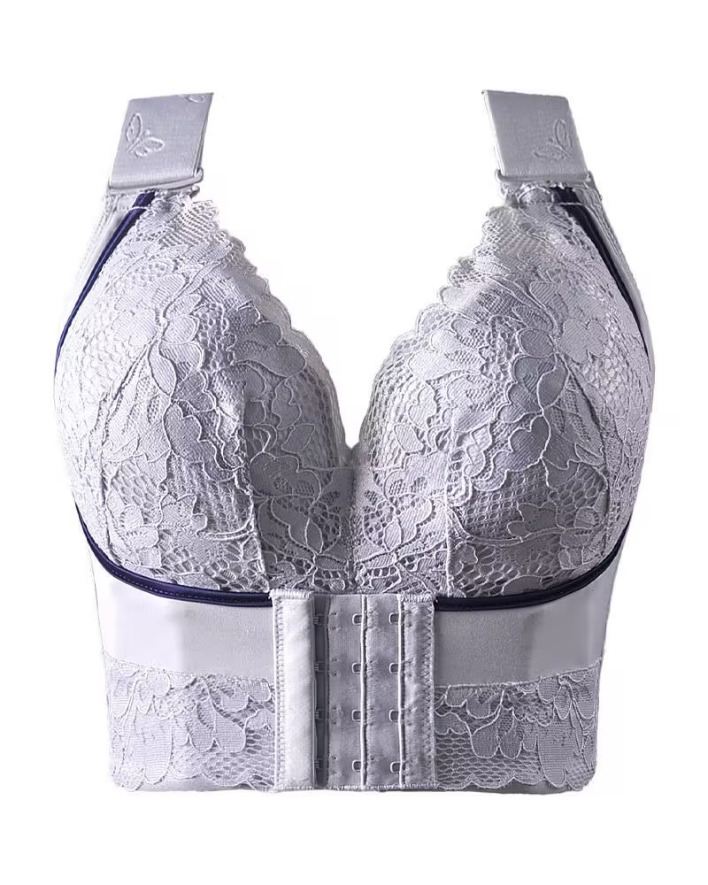 Women's Large Size Front Clasp Push Up Shaping Bra