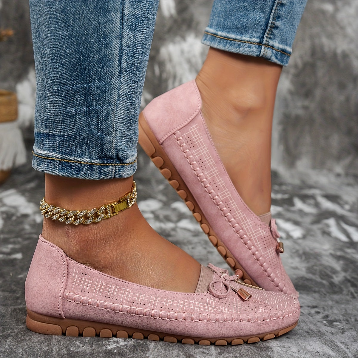 Sabine – Weiche Komfort-Loafer mit zarter Schleife - By Qivii