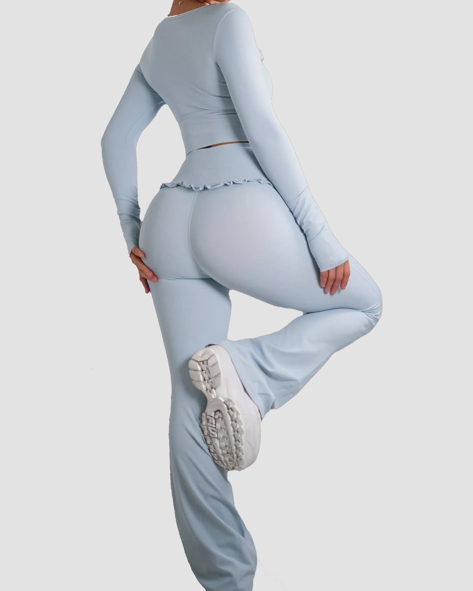 Ballet Ruffled Flare Leggings - By Qivii