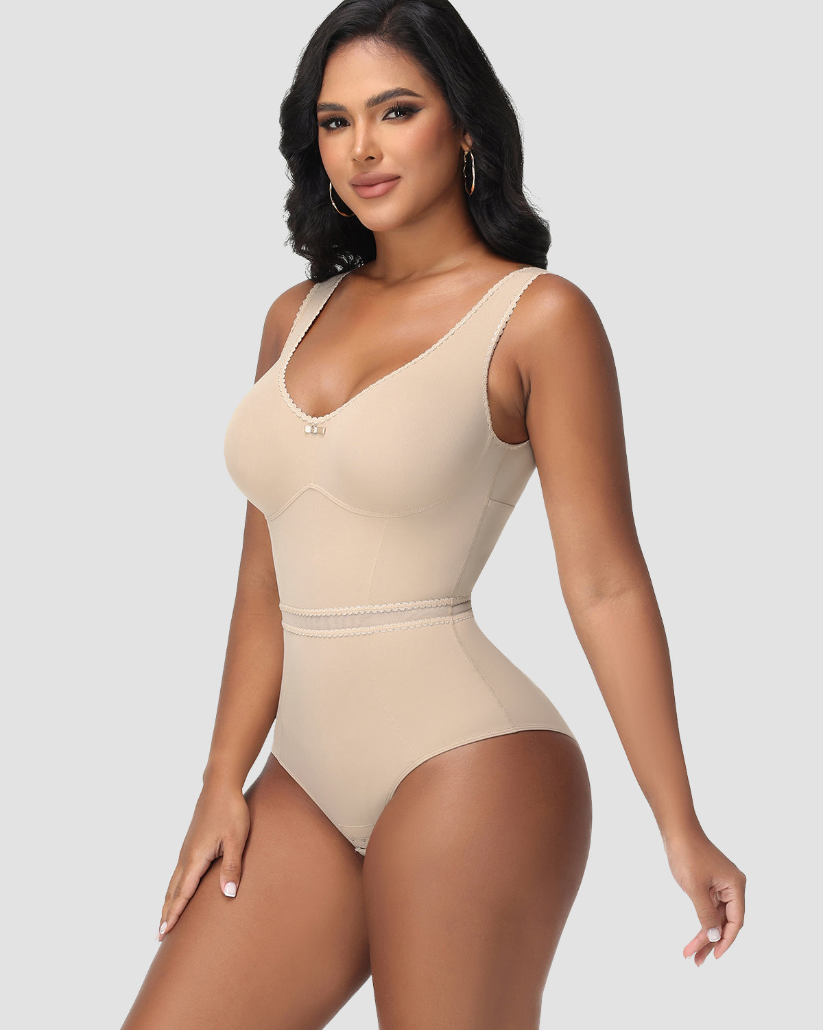 Shapshe® Figure-Shaping Lace Bodysuit for a Slim Waist - By Qivii