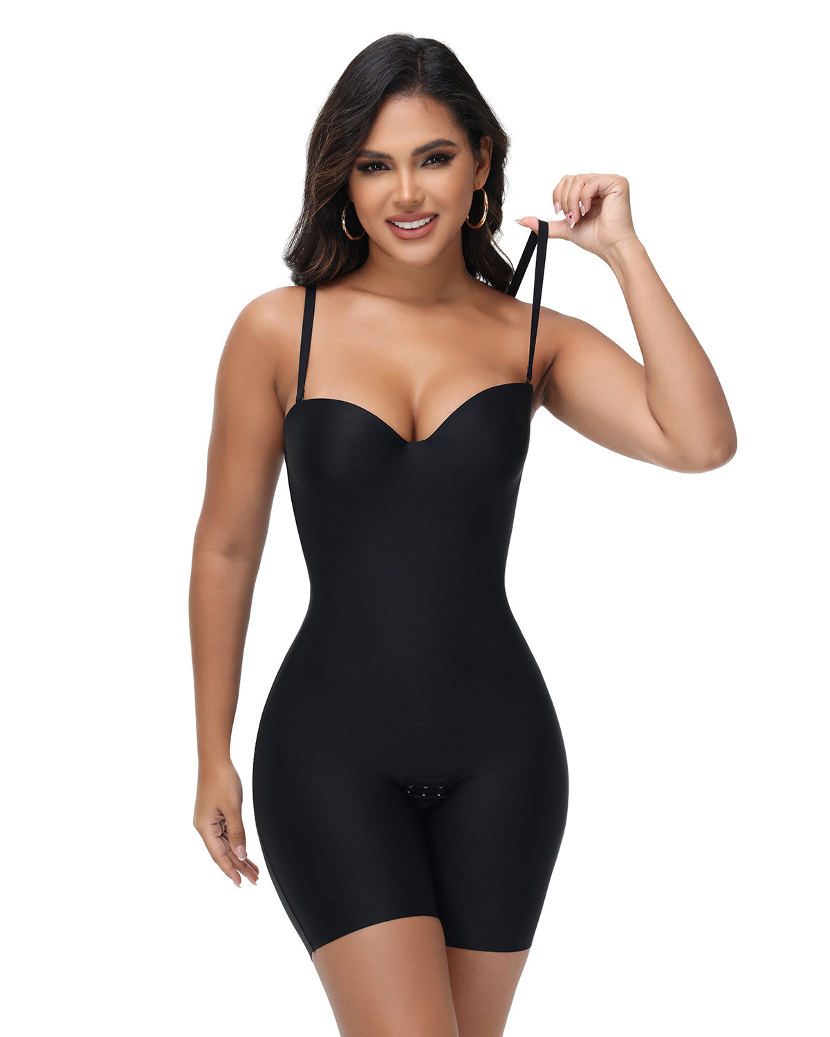 Shapshe® Soft Cup Bodysuit Tummy Control Built in Shapewear with Adjustable Strap