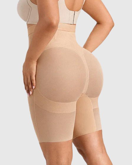 High Waist Mid-Thigh Breathable Mesh Butt Lifting Shorts