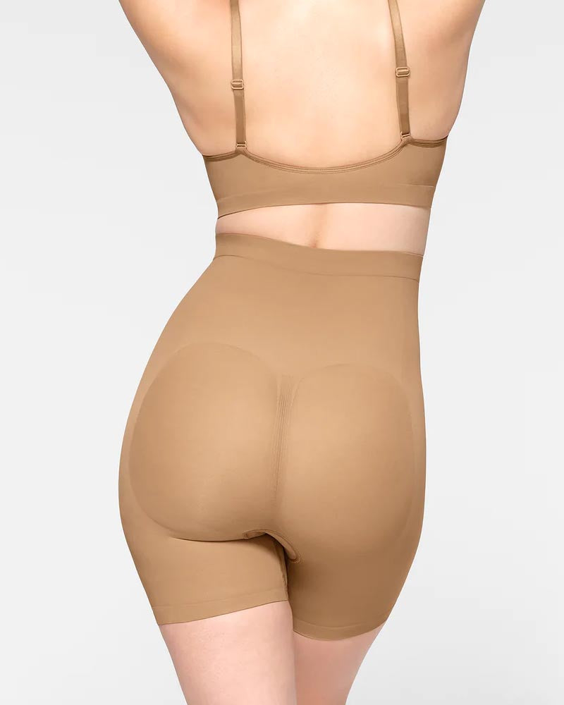 Shapshe® Seamless High Waist Tummy Tuck Shaping Shorts - By Qivii