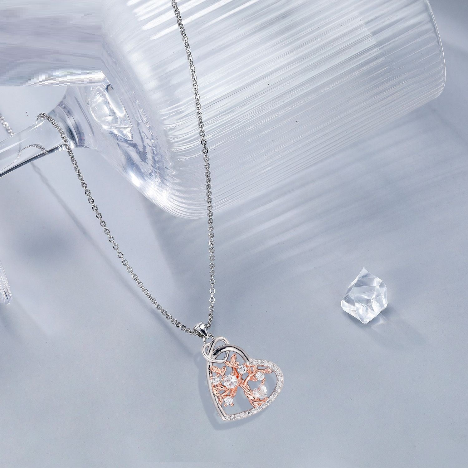 Tree Of Life Necklace For Women European And American Pendant Ornaments Inlaid