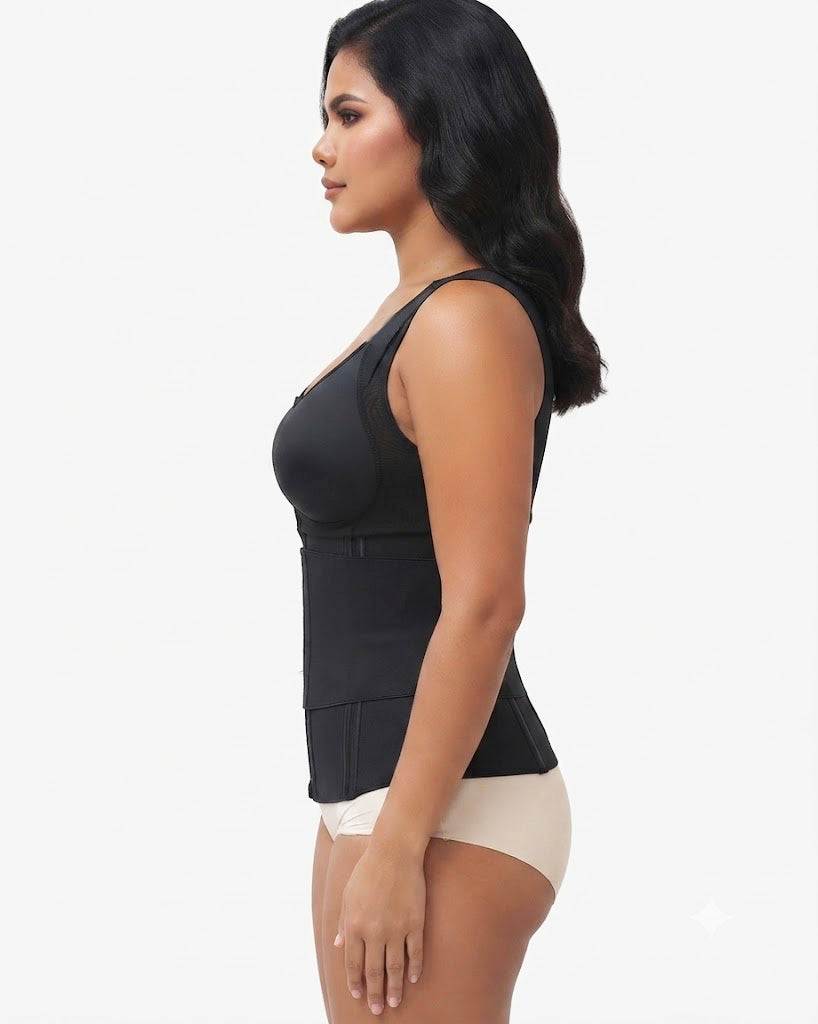 Double Compression Tummy Control Waist Trainer Faja Vest