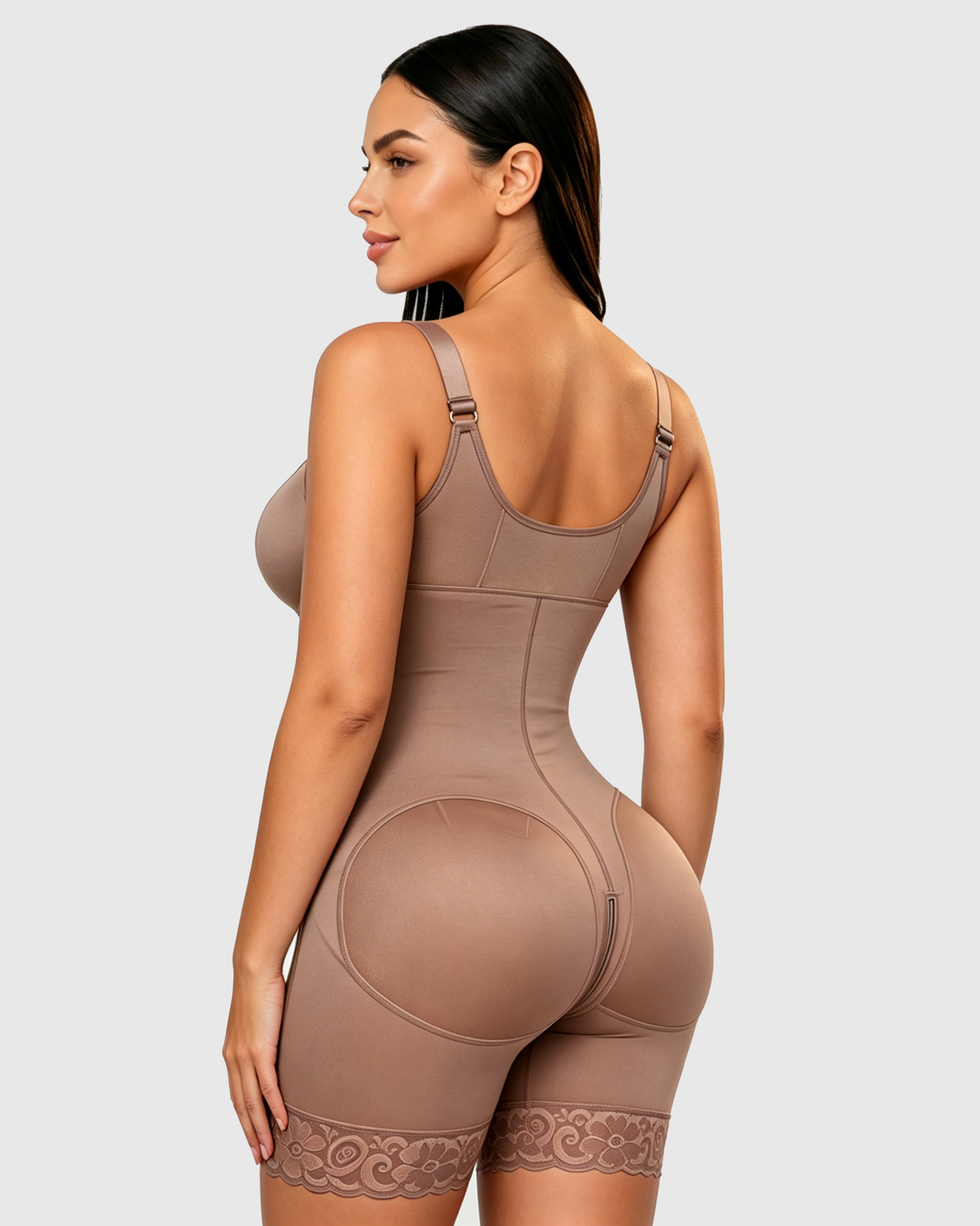 Zipper Tummy Control & Butt Lifter Shapewear Bodysuit