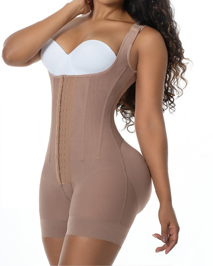 Shapshe® High Compression Open Bust Shapewear With Hook Shaper Slimming Bodysuit Tummy Control Fajas