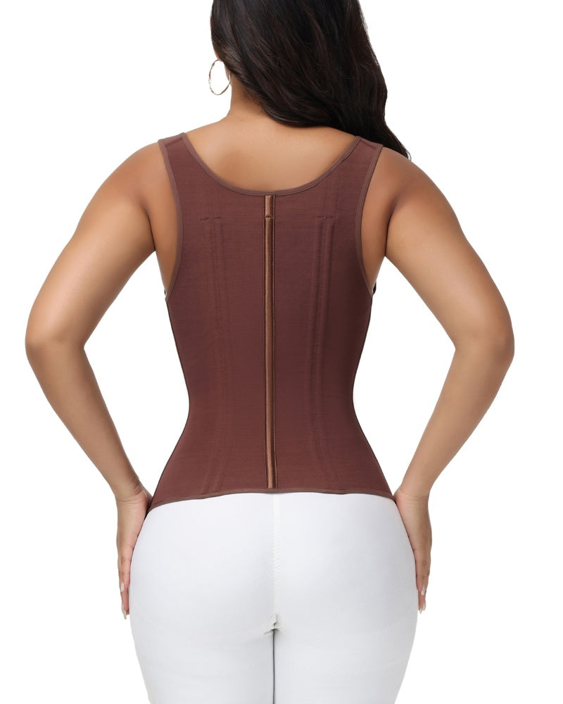 Shapshe® Fajas Colombianas Steel Boned Tummy Control Waist Trainer - By Qivii