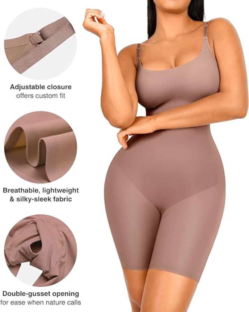 Seamless Breathable Butt Lifter Shapewear Bodysuit