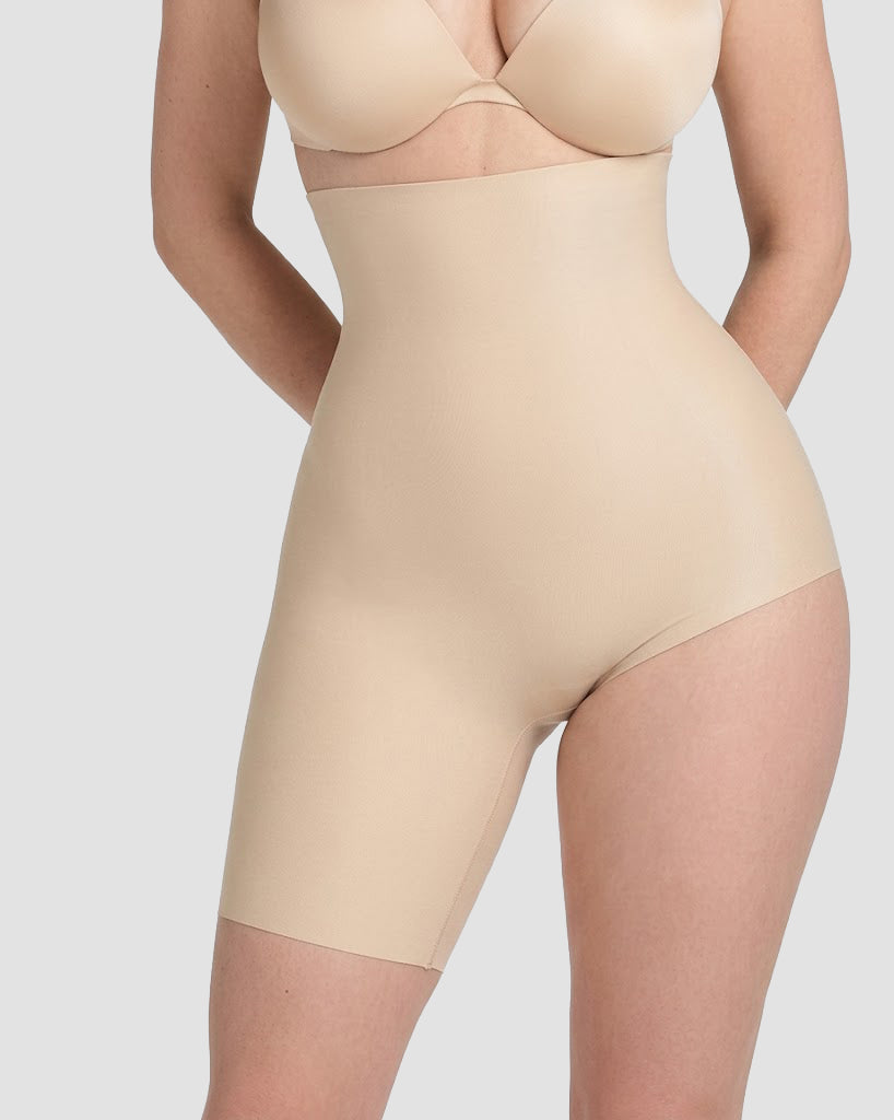 High Waist Tummy Control Left Leg Solution Shapewear Shorts - By Qivii