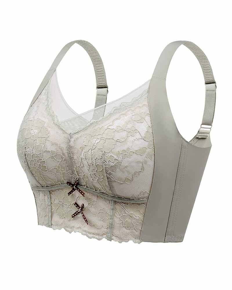 Breathable Wireless Lace Full Coverage Comfortable Bra - By Qivii