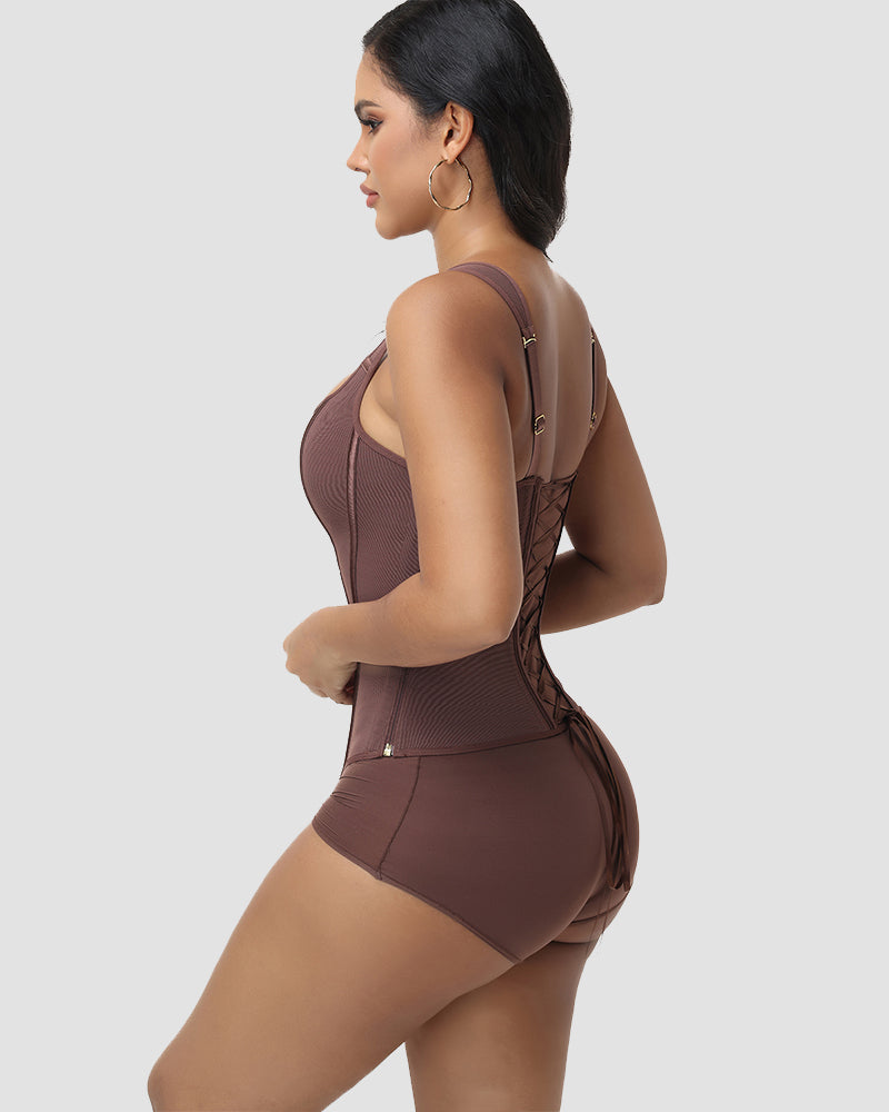 Shapshe® Full Bust Back Lace-Up Corset Top