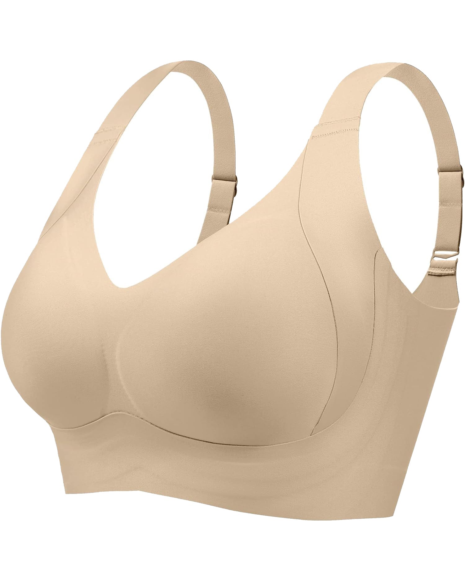 Daily Comfort Wireless Shaper Bra Smooth Full Coverage Support Bra - By Qivii