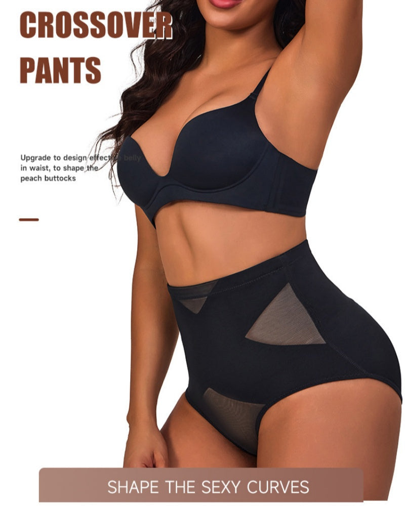 High Waist Elastic Hip Lifting Body Shaping Panties - By Qivii