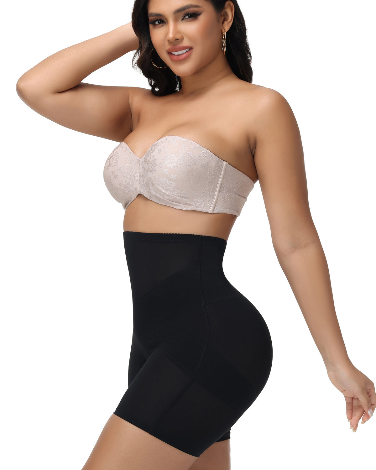 Shapshe® High Waist Mesh Cross Tummy Control Shaping Shorts (Pre-Sale)