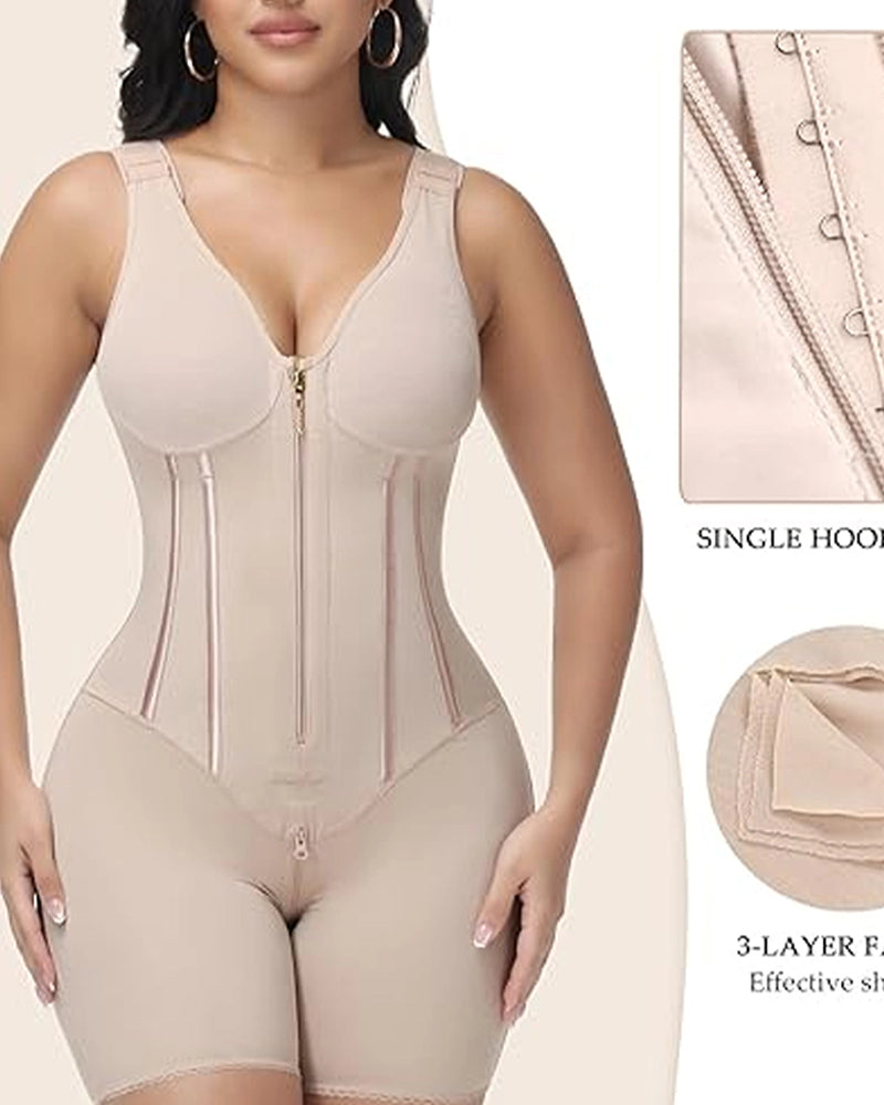Shapshe® High Compression Full Body Shaper with Bulit-in Bra