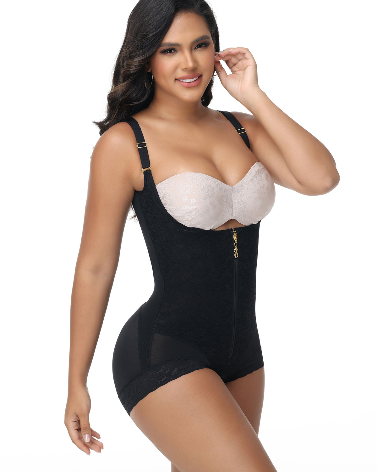 Shapshe® Fajas Colombianas Lace Front Open Bust Body Shaper (Pre-Sale)