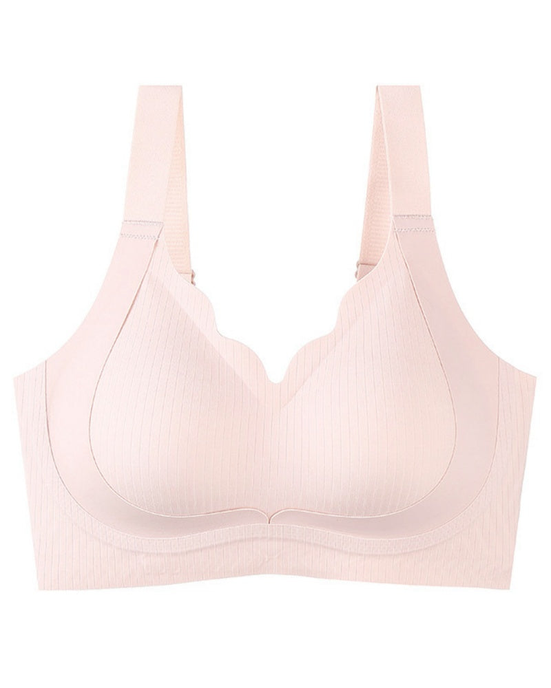 Thin Breathable Wire Free Double Lift Anti Sagging Minimizer Bra