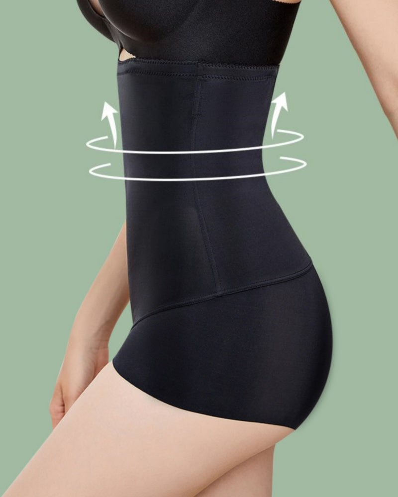 High Waist Thin Plus Size Seamless Tummy Control Shaping Panties - By Qivii