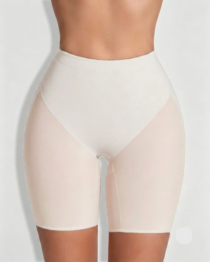 High Waist Mesh Butt Lifter Compression Shaping Shorts