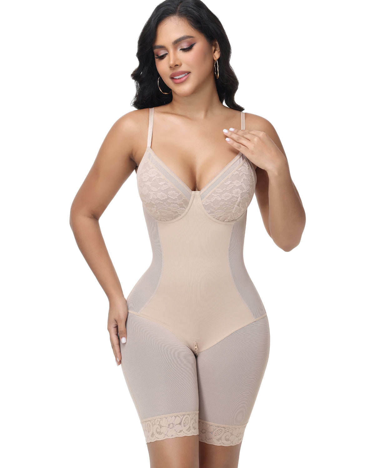 Shapshe® Butt Lifter Shapewear Bodysuit With Lace Cup