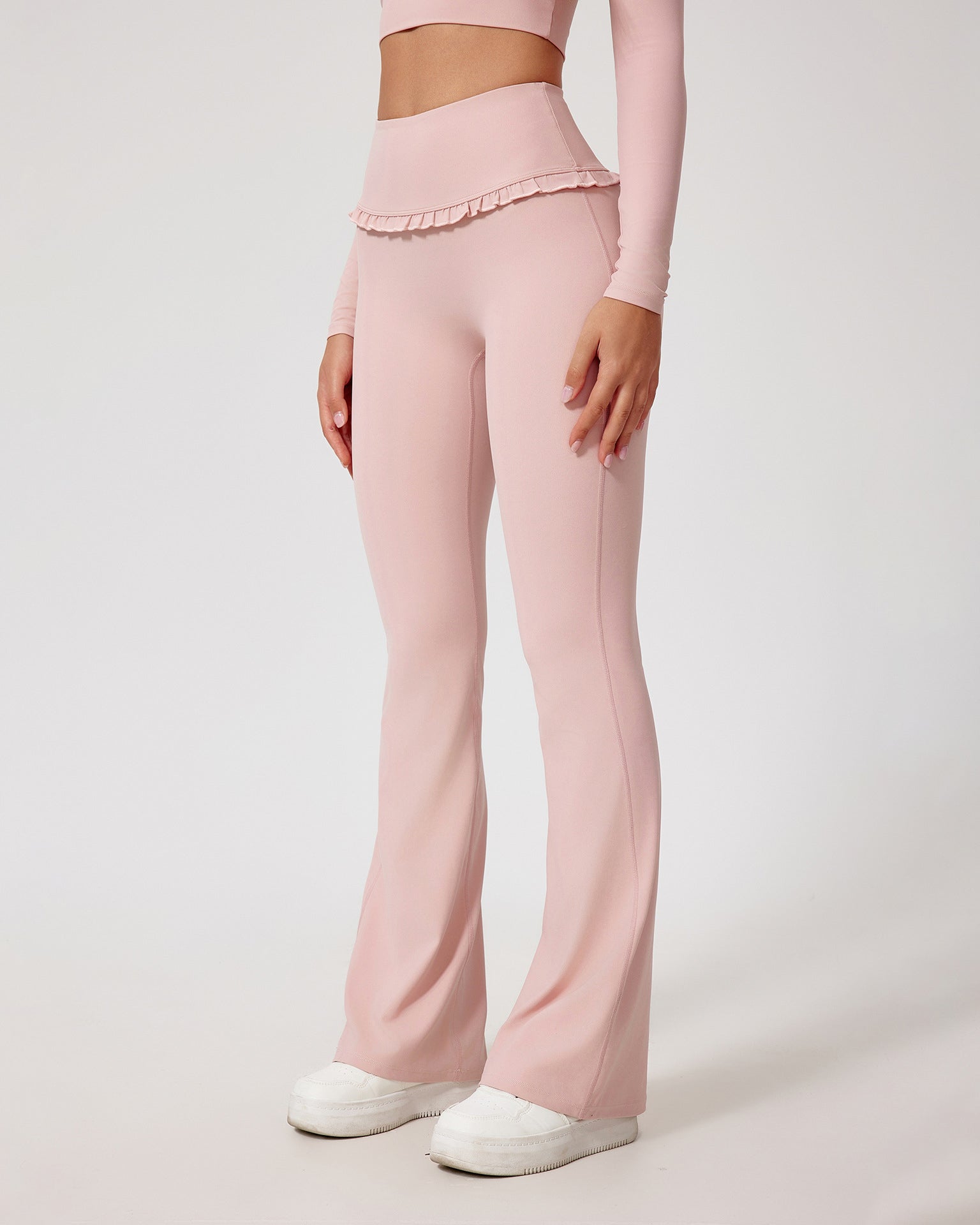 Ballet Ruffled Flare Leggings - By Qivii