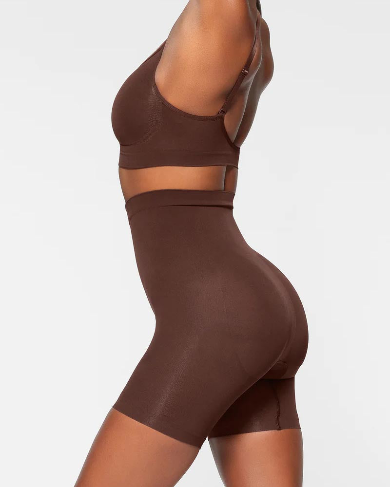 Shapshe® Seamless High Waist Tummy Tuck Shaping Shorts - By Qivii