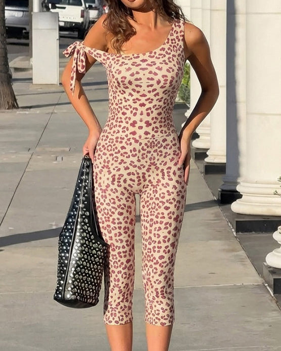 Off Shoulder Curvy Body Capri Jumpsuit - By Qivii